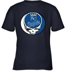 Kansas City Royals Grateful Dead Steal Your Face Baseball Youth T-Shirt