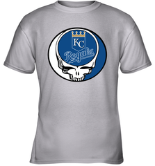 Kansas City Royals Grateful Dead Steal Your Face Baseball Youth T-Shirt Youth T-Shirt - VeigarTee