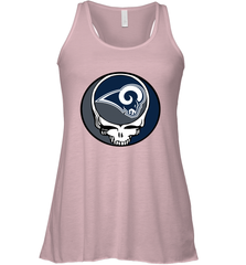 Los Angeles Rams Grateful Dead Steal Your Face NFL Football Womens Racerback Tank Top Womens Racerback Tank Top - VeigarTee