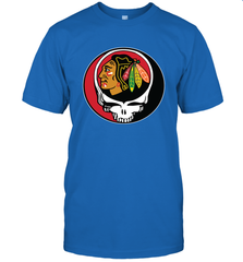 Chicago Blackhawks Grateful Dead Steal Your Face Hockey NHL Mens T-Shirt Mens T-Shirt - VeigarTee