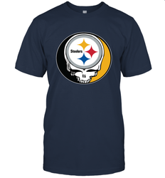Pittsburgh Steelers Grateful Dead Steal Your Face NFL Football Mens T-Shirt