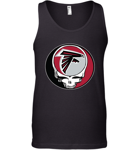 Atlanta Falcons Grateful Dead Steal Your Face NFL Football Mens Tank Top Mens Tank Top / Black / XS Mens Tank Top - VeigarTee