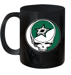 Dallas Stars Grateful Dead Steal Your Face Hockey NHL Ceramic Mug 11oz Ceramic Mug 11oz - VeigarTee