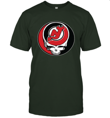 New Jersey Devils Grateful Dead Steal Your Face Hockey NHL Mens T-Shirt Mens T-Shirt - VeigarTee