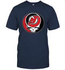 New Jersey Devils Grateful Dead Steal Your Face Hockey NHL Mens T-Shirt Mens T-Shirt - VeigarTee