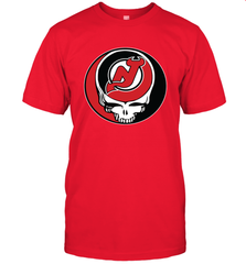 New Jersey Devils Grateful Dead Steal Your Face Hockey NHL Mens T-Shirt Mens T-Shirt - VeigarTee