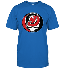 New Jersey Devils Grateful Dead Steal Your Face Hockey NHL Mens T-Shirt Mens T-Shirt - VeigarTee