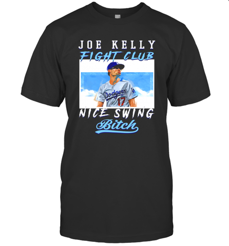 Joe Kelly Fight Club Nice Swing Bitch Dogers Baseball Club Mens T-Shirt