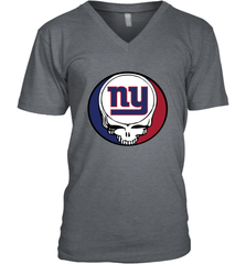 New York Giants Grateful Dead Steal Your Face NFL Football Mens V-Neck T-Shirt Mens V-Neck T-Shirt - VeigarTee