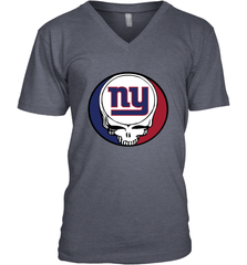 New York Giants Grateful Dead Steal Your Face NFL Football Mens V-Neck T-Shirt Mens V-Neck T-Shirt - VeigarTee