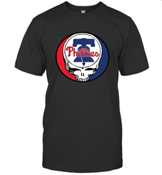 Philadelphia Phillies Grateful Dead Steal Your Face Baseball Mens T-Shirt