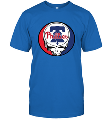 Philadelphia Phillies Grateful Dead Steal Your Face Baseball Mens T-Shirt Mens T-Shirt - VeigarTee