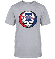 Philadelphia Phillies Grateful Dead Steal Your Face Baseball Mens T-Shirt Mens T-Shirt - VeigarTee