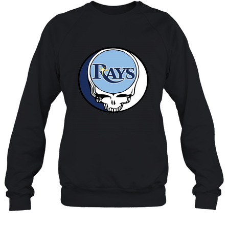Tampa Bay Rays Grateful Dead Steal Your Face Baseball Adult Sweatshirt Adult Sweatshirt / Black / S Adult Sweatshirt - VeigarTee