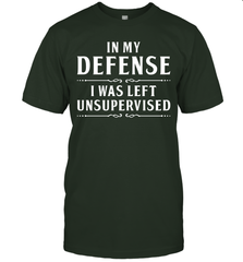 Funny In My Defense I Was Left Unsupervised Mens T-Shirt Mens T-Shirt - VeigarTee