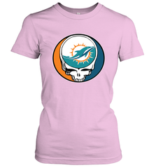 Miami Dolphins Grateful Dead Steal Your Face NFL Football Womens T-Shirt Womens T-Shirt - VeigarTee