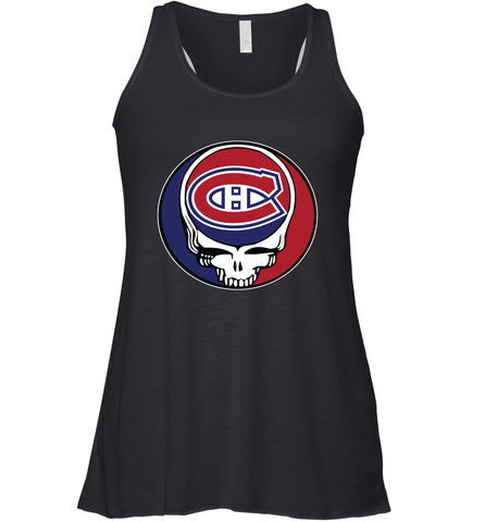 Montreal Canadiens Grateful Dead Steal Your Face Hockey NHL Womens Racerback Tank Top Womens Racerback Tank Top / Black / XS Womens Racerback Tank Top - VeigarTee