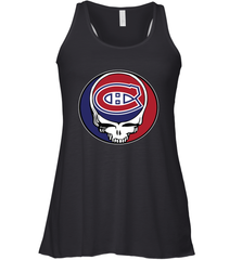 Montreal Canadiens Grateful Dead Steal Your Face Hockey NHL Womens Racerback Tank Top Womens Racerback Tank Top - VeigarTee
