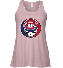 Montreal Canadiens Grateful Dead Steal Your Face Hockey NHL Womens Racerback Tank Top Womens Racerback Tank Top - VeigarTee