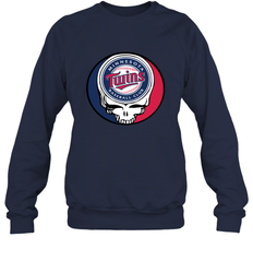 Minnesota Twins Grateful Dead Steal Your Face Baseball Adult Sweatshirt