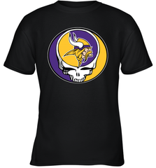Minnesota Vikings Grateful Dead Steal Your Face NFL Football Youth T-Shirt Youth T-Shirt - VeigarTee