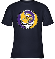 Minnesota Vikings Grateful Dead Steal Your Face NFL Football Youth T-Shirt Youth T-Shirt - VeigarTee