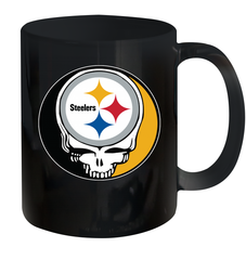 Pittsburgh Steelers Grateful Dead Steal Your Face NFL Football Ceramic Mug 11oz Ceramic Mug 11oz - VeigarTee