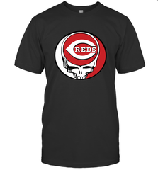 Cincinnati Reds Grateful Dead Steal Your Face Baseball Mens T-Shirt Mens T-Shirt - VeigarTee