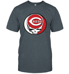 Cincinnati Reds Grateful Dead Steal Your Face Baseball Mens T-Shirt Mens T-Shirt - VeigarTee