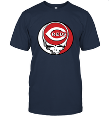 Cincinnati Reds Grateful Dead Steal Your Face Baseball Mens T-Shirt Mens T-Shirt - VeigarTee