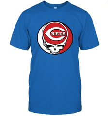 Cincinnati Reds Grateful Dead Steal Your Face Baseball Mens T-Shirt Mens T-Shirt - VeigarTee