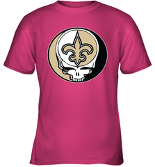 New Orleans Saints Grateful Dead Steal Your Face NFL Football Youth T-Shirt Youth T-Shirt - VeigarTee