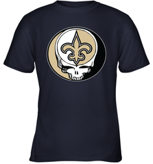 New Orleans Saints Grateful Dead Steal Your Face NFL Football Youth T-Shirt Youth T-Shirt - VeigarTee
