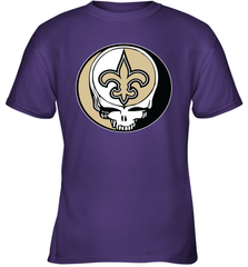 New Orleans Saints Grateful Dead Steal Your Face NFL Football Youth T-Shirt Youth T-Shirt - VeigarTee