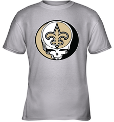 New Orleans Saints Grateful Dead Steal Your Face NFL Football Youth T-Shirt Youth T-Shirt - VeigarTee