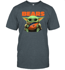 Baby Yoda Loves The Chicago Bears Star Wars Baby Yoda Hugs Bears NFL Mens T-Shirt Mens T-Shirt - VeigarTee