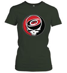 Carolina Hurricanes Grateful Dead Steal Your Face Hockey NHL Womens T-Shirt Womens T-Shirt - VeigarTee