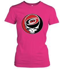 Carolina Hurricanes Grateful Dead Steal Your Face Hockey NHL Womens T-Shirt Womens T-Shirt - VeigarTee