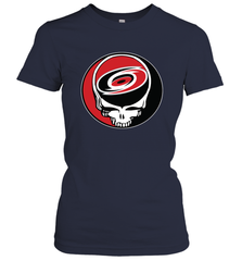Carolina Hurricanes Grateful Dead Steal Your Face Hockey NHL Womens T-Shirt Womens T-Shirt - VeigarTee