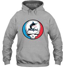 Miami Marlins Grateful Dead Steal Your Face Baseball Adult Hoodie Sweatshirt Adult Hoodie Sweatshirt - VeigarTee