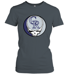 Colorado Rockies Grateful Dead Steal Your Face Baseball Womens T-Shirt Womens T-Shirt - VeigarTee