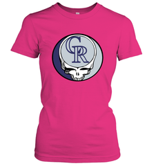 Colorado Rockies Grateful Dead Steal Your Face Baseball Womens T-Shirt Womens T-Shirt - VeigarTee