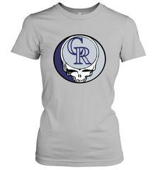 Colorado Rockies Grateful Dead Steal Your Face Baseball Womens T-Shirt Womens T-Shirt - VeigarTee