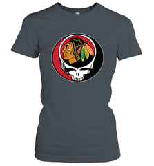 Chicago Blackhawks Grateful Dead Steal Your Face Hockey NHL Womens T-Shirt Womens T-Shirt - VeigarTee