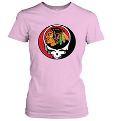 Chicago Blackhawks Grateful Dead Steal Your Face Hockey NHL Womens T-Shirt Womens T-Shirt - VeigarTee