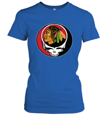 Chicago Blackhawks Grateful Dead Steal Your Face Hockey NHL Womens T-Shirt Womens T-Shirt - VeigarTee