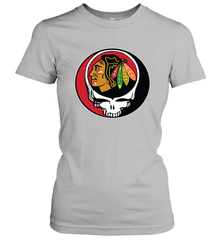 Chicago Blackhawks Grateful Dead Steal Your Face Hockey NHL Womens T-Shirt Womens T-Shirt - VeigarTee