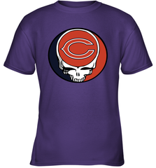 Chicago Bears Grateful Dead Steal Your Face NFL Football Youth T-Shirt Youth T-Shirt - VeigarTee