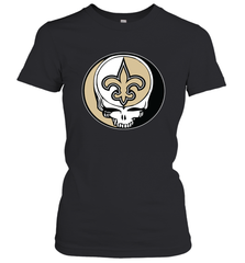 New Orleans Saints Grateful Dead Steal Your Face NFL Football Womens T-Shirt Womens T-Shirt - VeigarTee