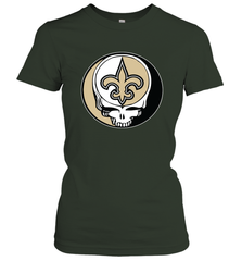 New Orleans Saints Grateful Dead Steal Your Face NFL Football Womens T-Shirt Womens T-Shirt - VeigarTee